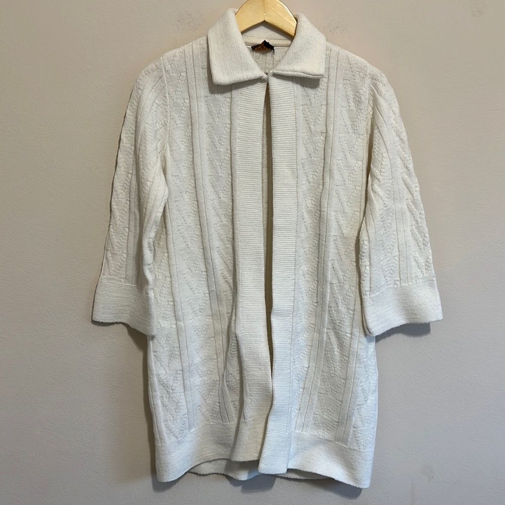 Vintage Sears Wintuk Acrylic White Overcoat